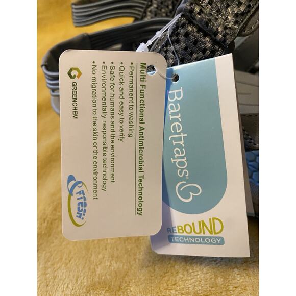 Baretraps Rebound “Dalton” Sandals Microbial Hook & Loop Blue/Gray W Size 10M - Picture 10 of 14